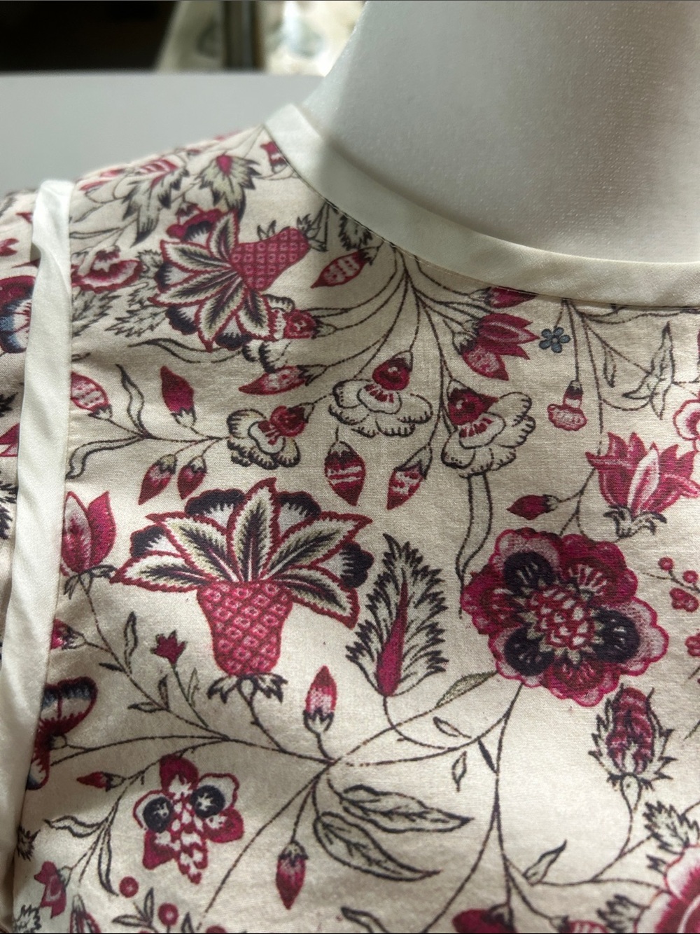Isabel Marant Cream Blouse with Rose Floral Print - Picture 3 of 6